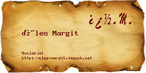 Éles Margit névjegykártya